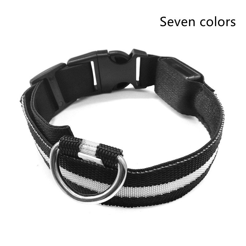 LED Glow Dog Collar - Night Safety Flashing Pet Collar