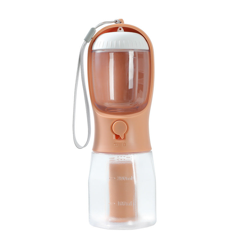 3-in-1 Dog Travel Cup - Water, Food & Waste Bag Dispenser