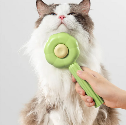 Sunflower Pet Grooming Brush - Cute Deshedding Comb