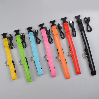 LED Glow Dog Collar - Night Safety Flashing Pet Collar