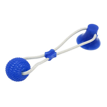 Suction Ball Interactive Dog Toy - Wall Mount Chew & Tug