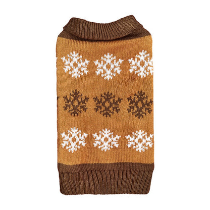 Christmas Dog Sweater - Snowflake Winter Holiday Knit