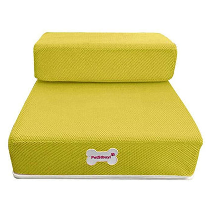 Foldable Pet Stairs - Soft Sponge Dog Steps for Bed & Couch