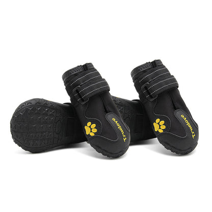 Non-Slip Dog Shoes - Waterproof LED Boots for Big Dogs