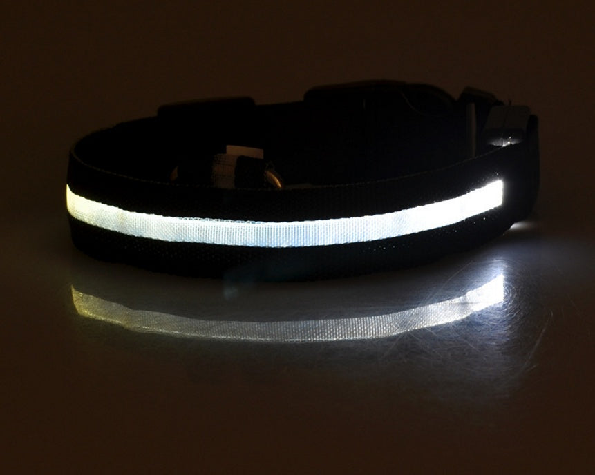 LED Glow Dog Collar - Night Safety Flashing Pet Collar