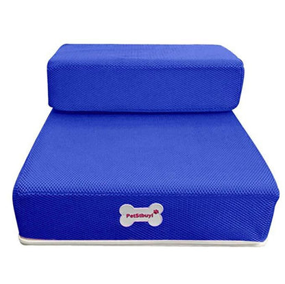 Foldable Pet Stairs - Soft Sponge Dog Steps for Bed & Couch