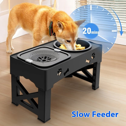 Elevated Double Dog Bowl - Stainless Steel Feeder Stand