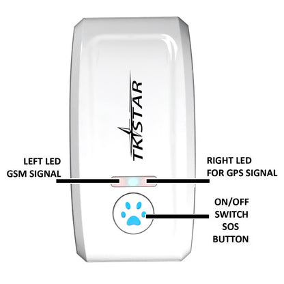 Pet GPS Tracker - Real-Time Locator for Cats & Dogs