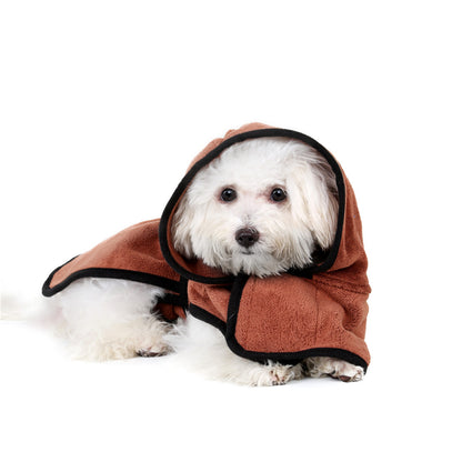 Microfiber Pet Bath Towel - Super Absorbent Quick-Dry Robe