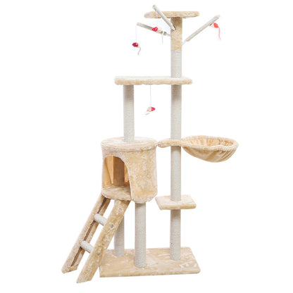 Compact Cat Climber House - Sisal Scratching Cat Tower