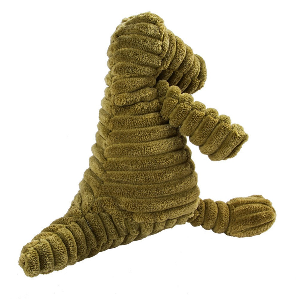 Plush Squeaky Dog Toy - Corduroy Teeth Cleaning Toy