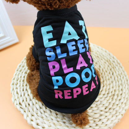 Pet T-Shirt - Breathable Polyester Dog Shirt