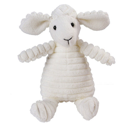 Plush Squeaky Dog Toy - Corduroy Teeth Cleaning Toy
