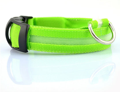 LED Glow Dog Collar - Night Safety Flashing Pet Collar