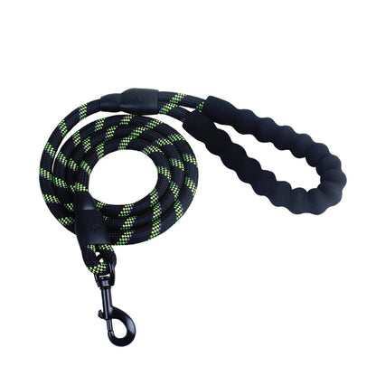 Reflective Nylon Dog Leash with Padded Foam Handle