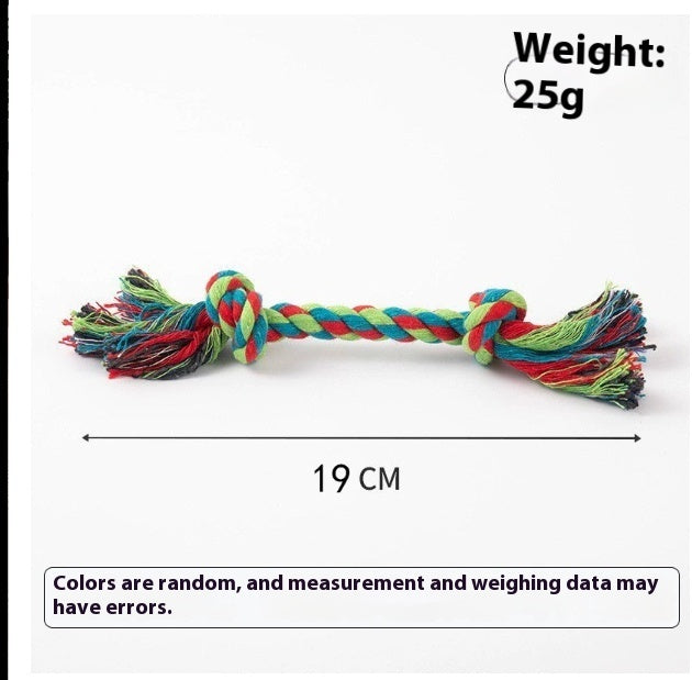 Cotton Rope Puppy Toy - Bite-Resistant Chew Toy