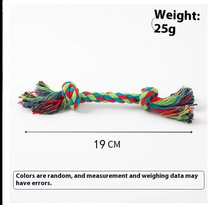 Cotton Rope Puppy Toy - Bite-Resistant Chew Toy