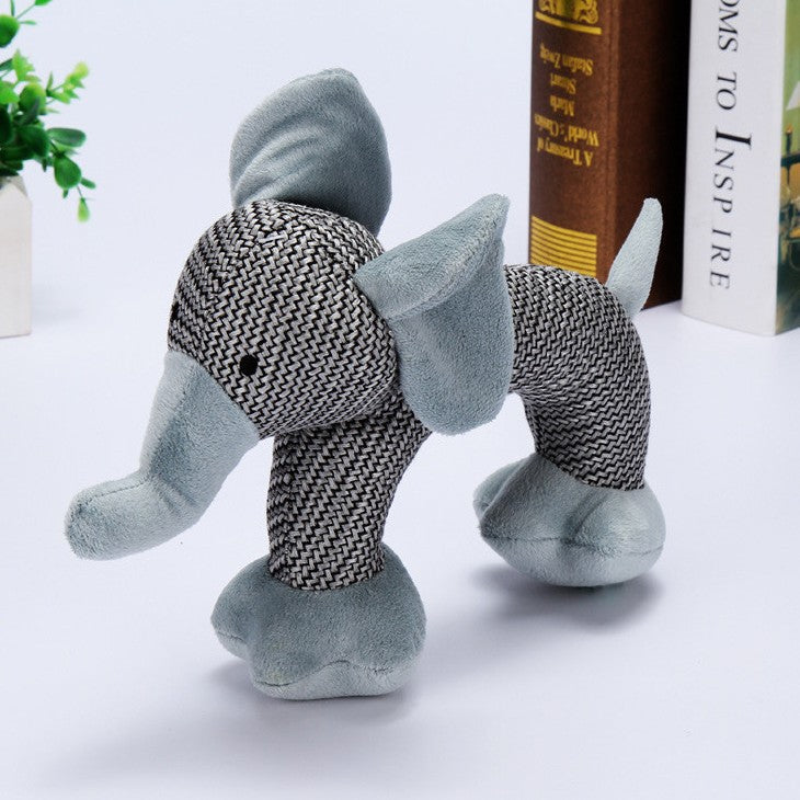 Squeaky Plush Ball Dog Toy - Bite-Resistant Pet Doll