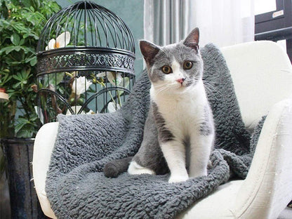 Plush Pet Blanket - Soft Dog & Cat Mat in 5 Sizes