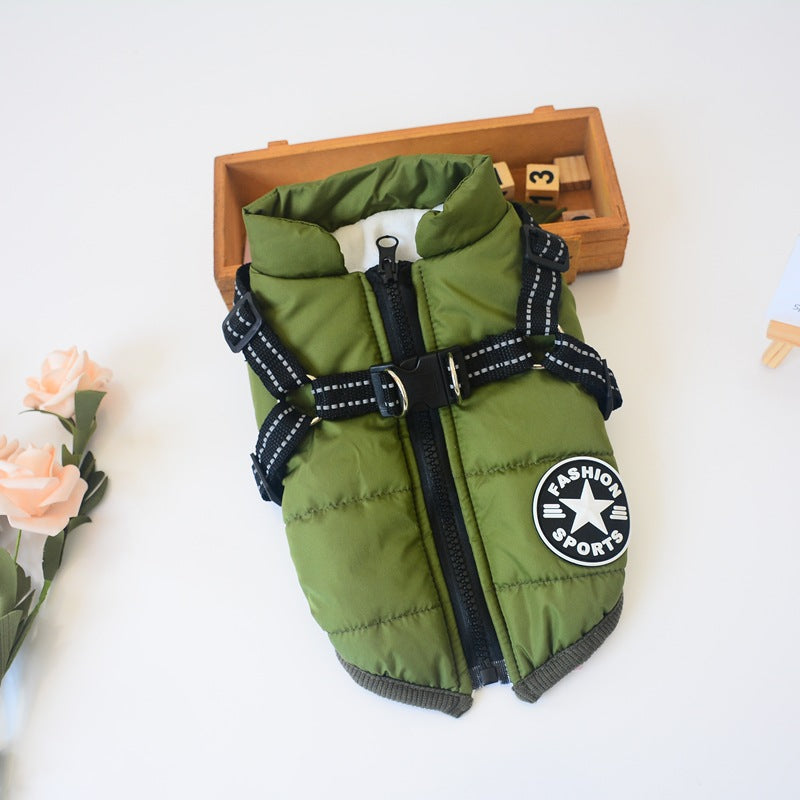 Waterproof Hooded Dog Coat - Winter Jacket for Small Breeds