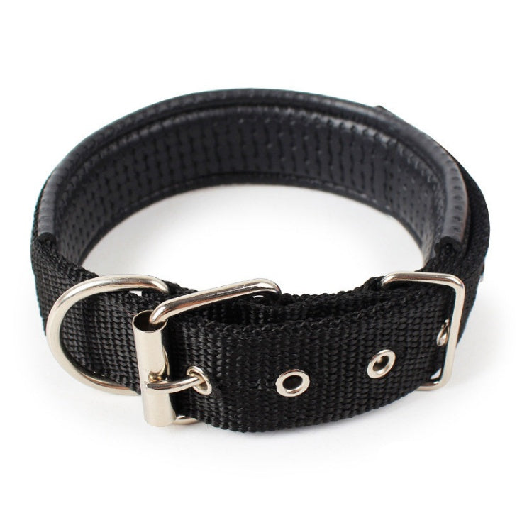 Padded Leather-Lined Dog Collar - Foam Comfort Collar
