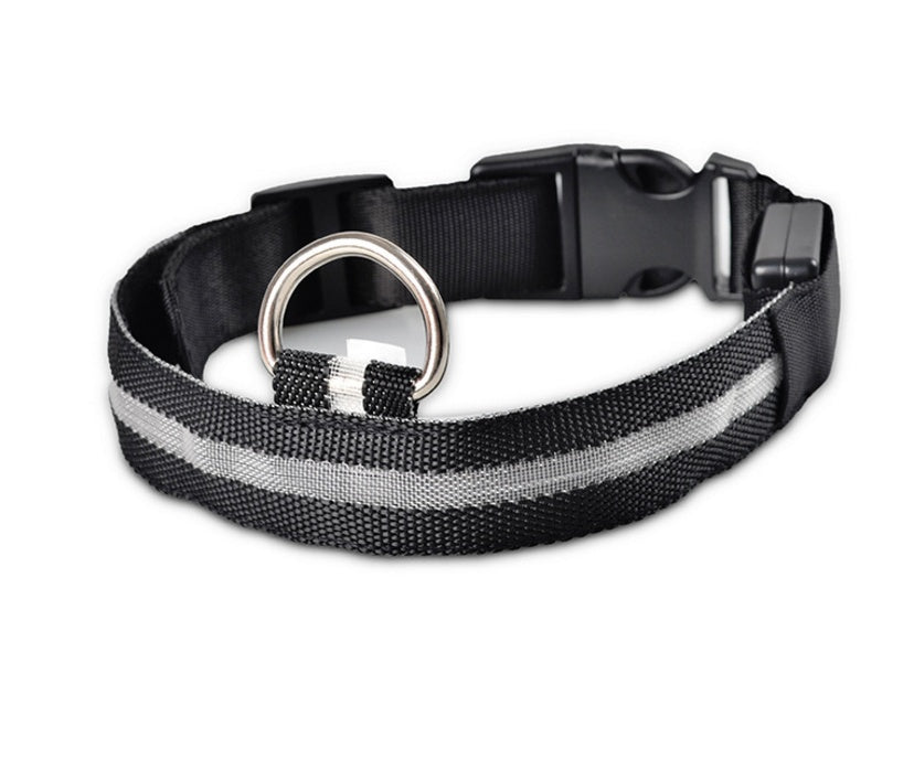 LED Glow Dog Collar - Night Safety Flashing Pet Collar