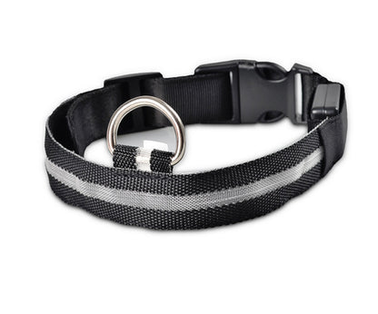 LED Glow Dog Collar - Night Safety Flashing Pet Collar