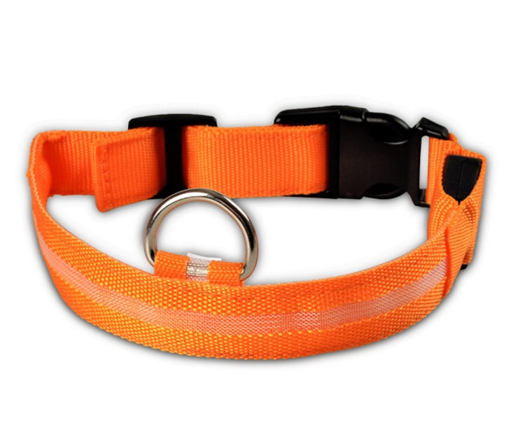 LED Glow Dog Collar - Night Safety Flashing Pet Collar