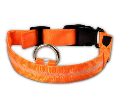 LED Glow Dog Collar - Night Safety Flashing Pet Collar
