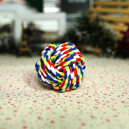 Cotton Rope Ball Dog Toy - Durable Chew & Fetch Ball