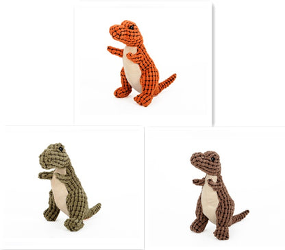 Giant Dinosaur Dog Toy - Plush Squeaker for Large Dogs
