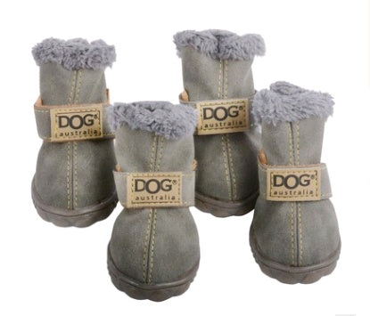 Winter Dog Boots - Warm Non-Slip Snow Shoes for Small Dogs