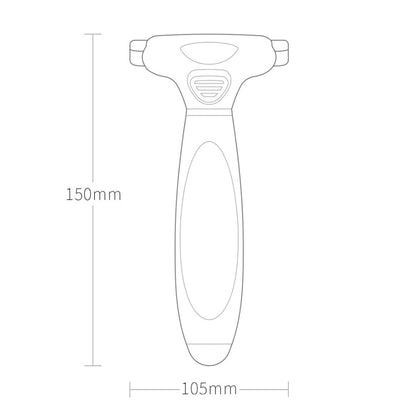 Pet Grooming Brush - ABS & Stainless Steel Deshedder