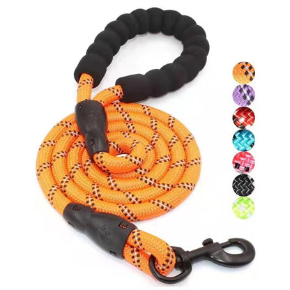 Reflective Nylon Dog Leash - 150 cm Safety Lead