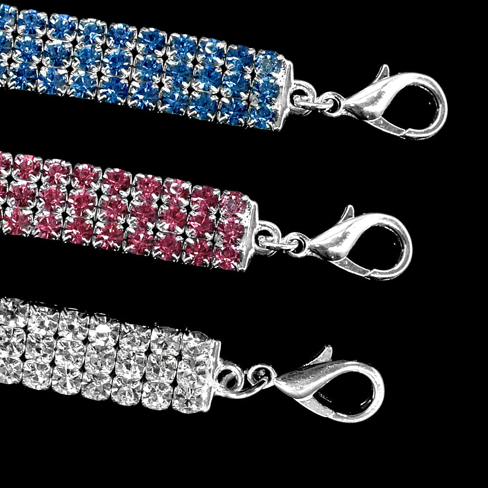 Bling Rhinestone Dog Collar - Crystal Collar for Small Dogs & Cats