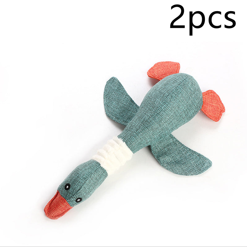 Plush Squeaky Dog Toy - Soft Puzzle Chew Toy