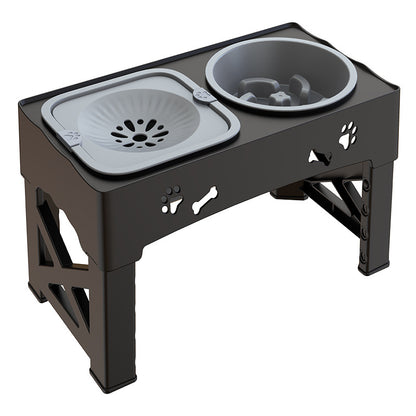 Elevated Double Dog Bowl - Stainless Steel Feeder Stand