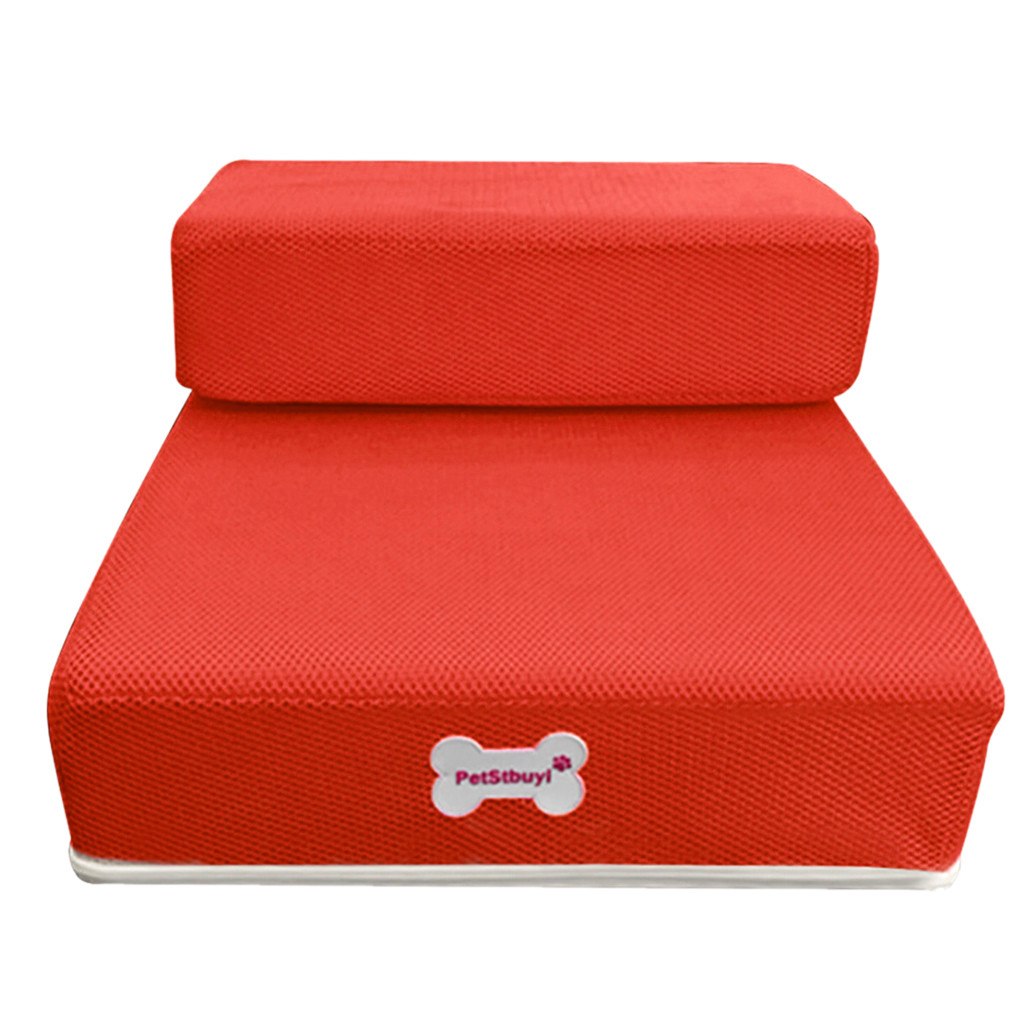 Foldable Pet Stairs - Soft Sponge Dog Steps for Bed & Couch