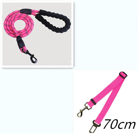 Reflective Nylon Dog Leash with Padded Foam Handle