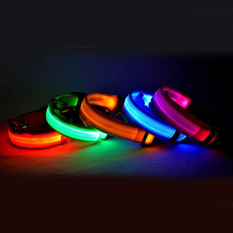 LED Glow Dog Collar - Night Safety Flashing Pet Collar