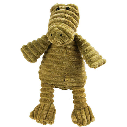 Plush Squeaky Dog Toy - Corduroy Teeth Cleaning Toy