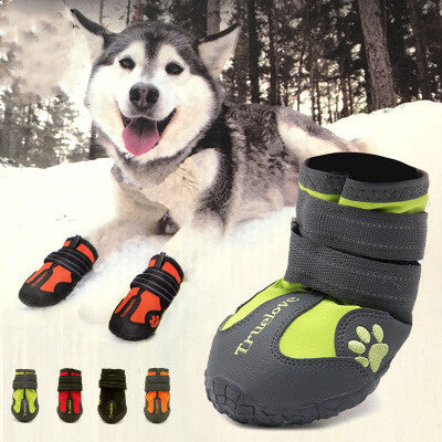 Non-Slip Dog Shoes - Waterproof LED Boots for Big Dogs