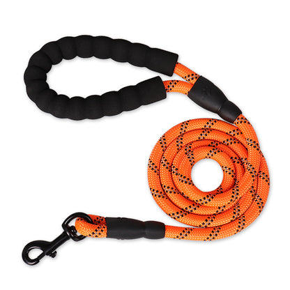 Reflective Nylon Dog Leash with Padded Foam Handle