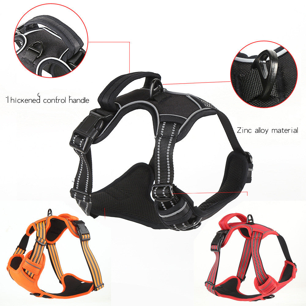 No-Pull Reflective Dog Harness - Breathable Vest for Daily Walks