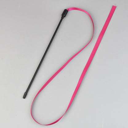 Rainbow Cat Wand Toy - Interactive Ribbon Teaser