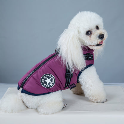 Waterproof Hooded Dog Coat - Winter Jacket for Small Breeds