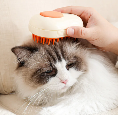 3-in-1 Steam Pet Brush - Cat Hair Grooming Tool