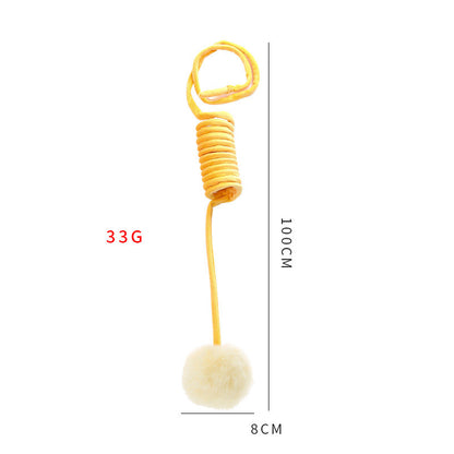 Self-Play Cat Suction Teaser - Spring Bell & Rabbit Ball Toy