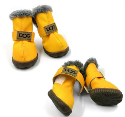Winter Dog Boots - Warm Non-Slip Snow Shoes for Small Dogs