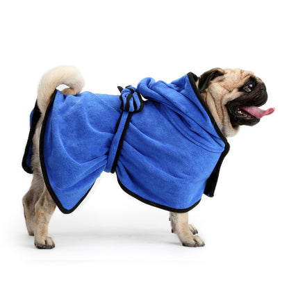 Microfiber Pet Bath Towel - Super Absorbent Quick-Dry Robe